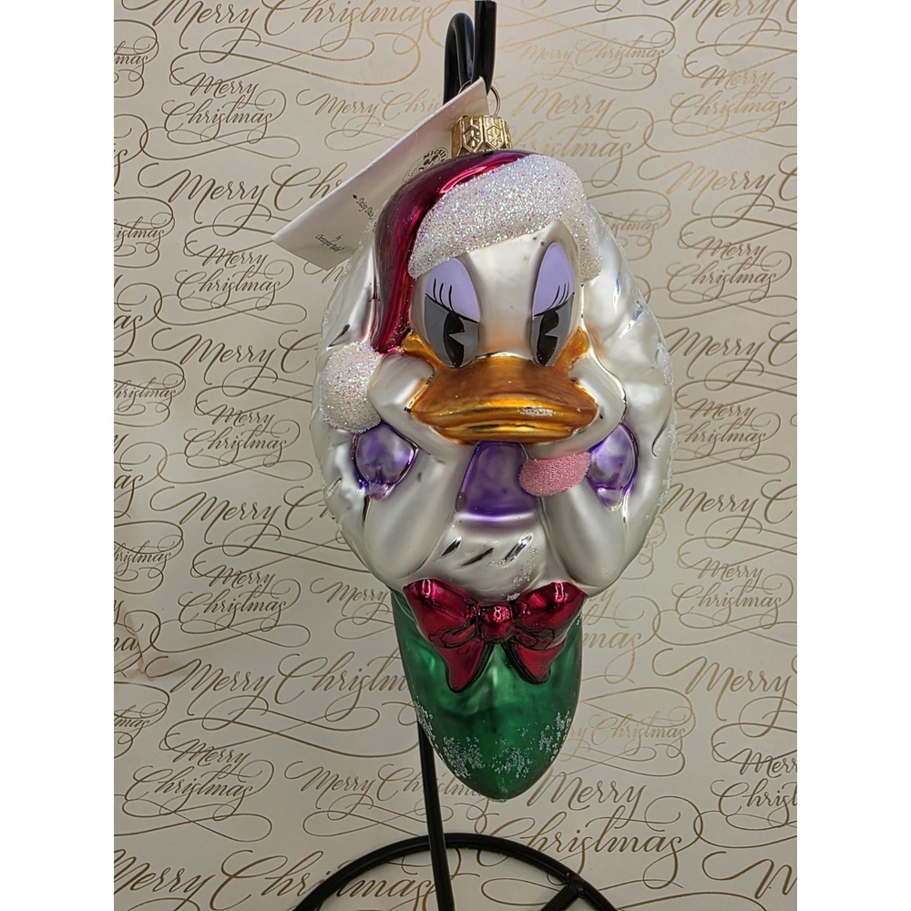 Christopher Radko Disney Daisy Duck Stocking Ornament 98-DIS-06 Poland VTG